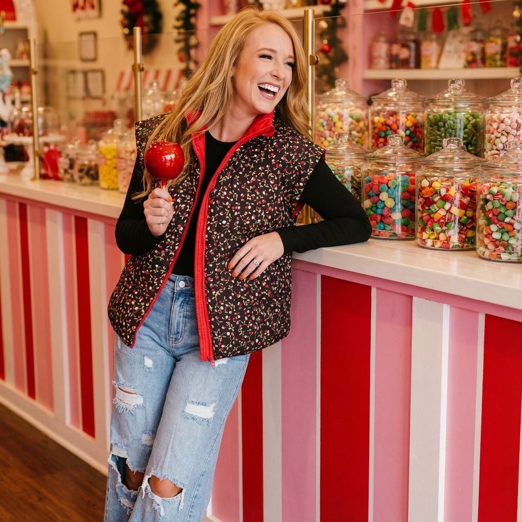 Editorial style in candy shop