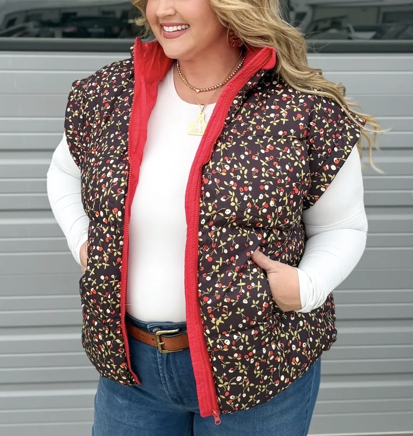 Puffer vest product shot